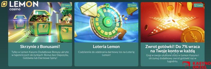 Lemon Casino - dostępne promocje
