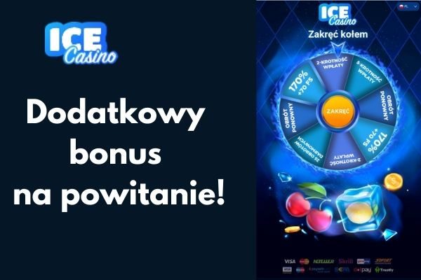 Ice casino -Dodatkowy bonus na powitanie!